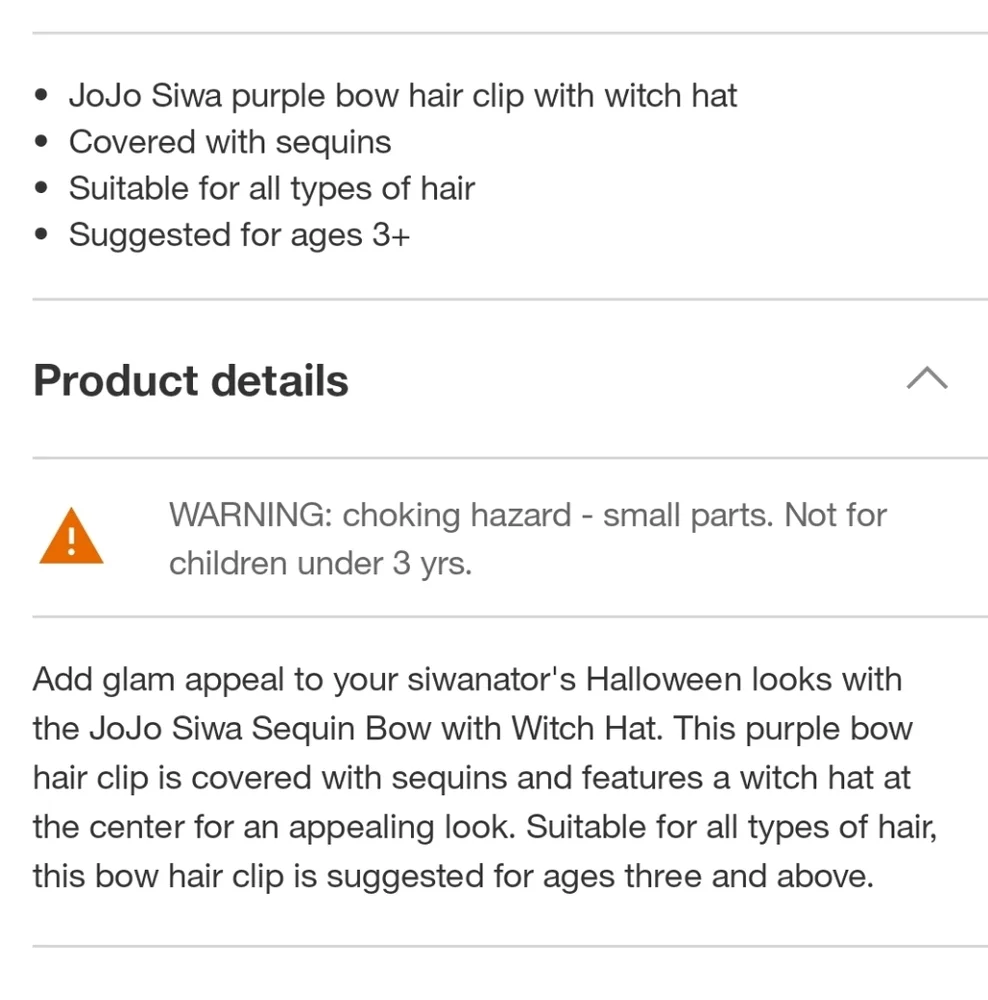 New JOJO SIWA Witch Hat Hair Clip Sequin Bow Halloween